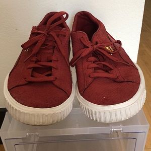 Men’s PUMA Breaker Burgundy Suede Leather